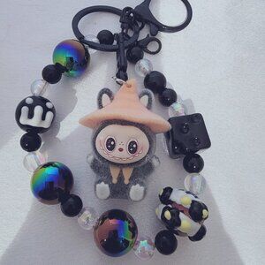 THE MONSTERS Dangling LABUBU Charm keychain, mobile phone chain, bag chain  #7